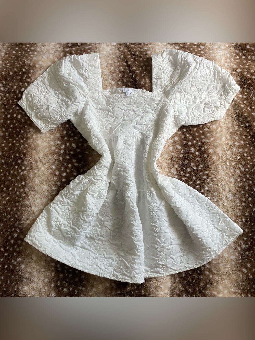 Tiered Puff Sleeve Dress